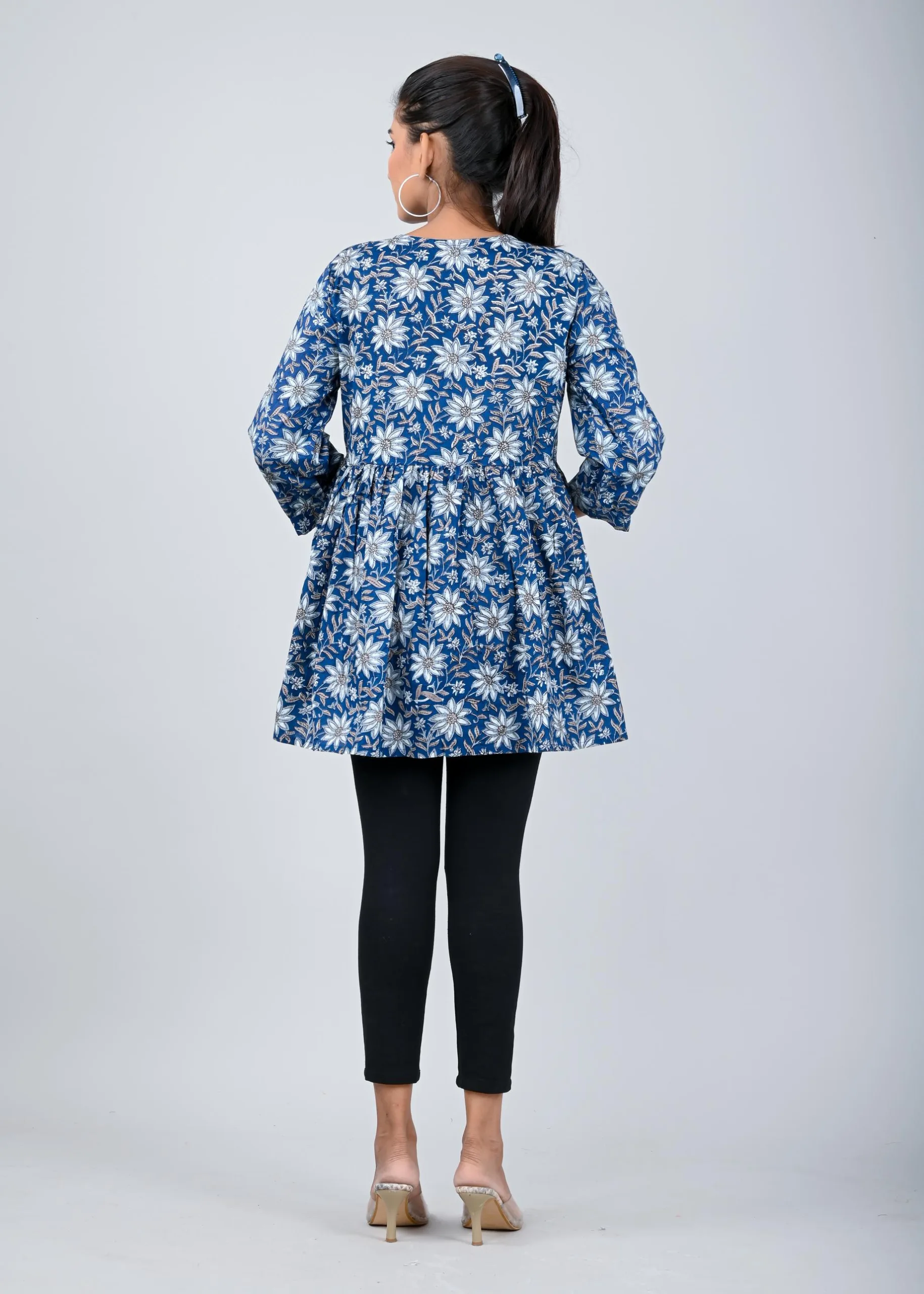 Daisy blue peplum top - Image 3